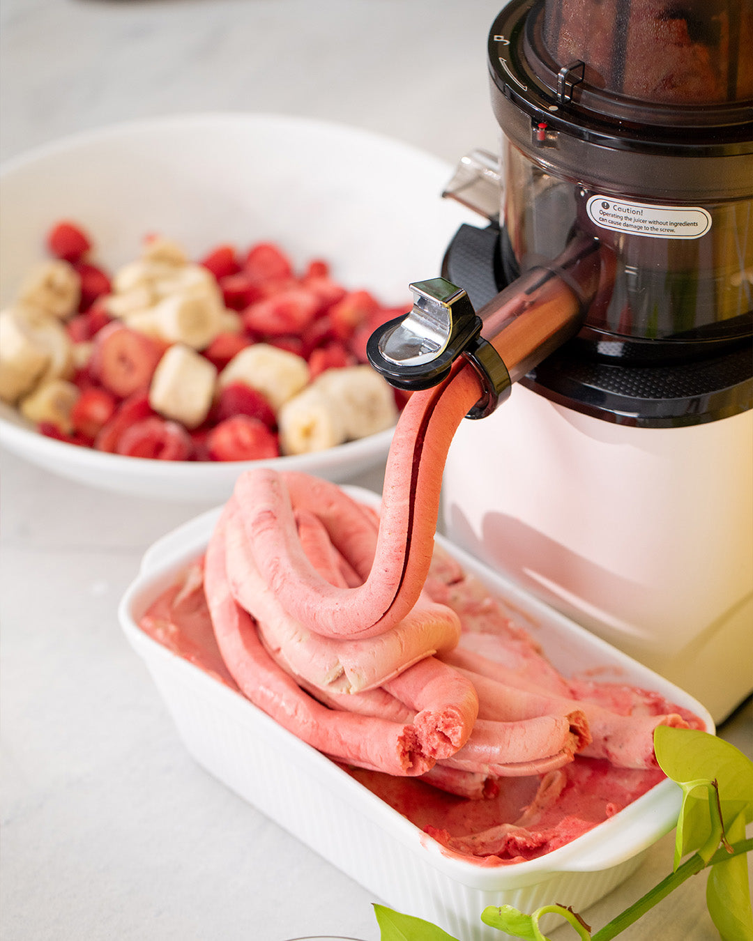 Strawberry Lemonade Sorbet